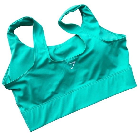Gymshark Longline Sports Lime Green Bra Size XS - Picture 2 of 6